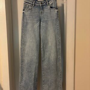 Hidden Blake Women's Mid Rise Wide leg Jeans